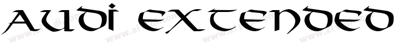 Audi Extended Normal字体转换